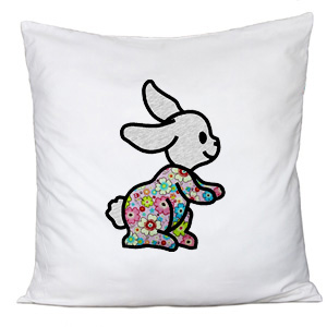 Bunny Applique custom embroidery design