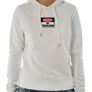 Danger - no trespassing custom embroidery design