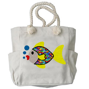 Fish Applique custom embroidery design