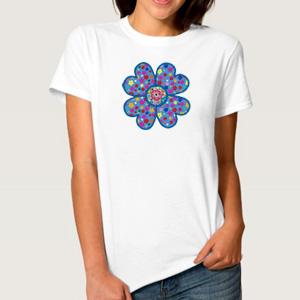 Flower Applique custom embroidery design