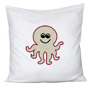 Octopus Applique custom embroidery design