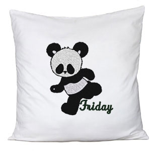 Panda custom embroidery designs