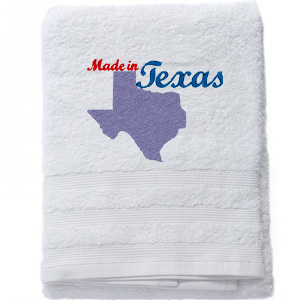 Texas custom embroidery design