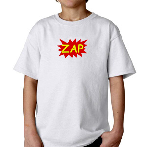 Zap custom embroidery design