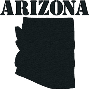 Arizona embroidery design