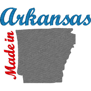 Arkansas embroidery design