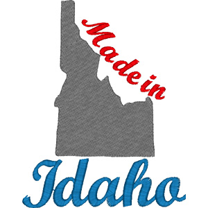 Idaho embroidery design