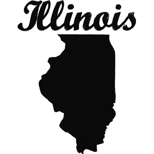 Illinois embroidery design