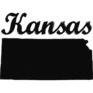 Kansas embroidery design