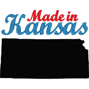 Kansas embroidery design