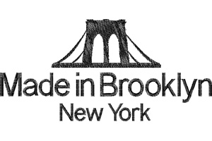 Made in brooklyn embroidery design