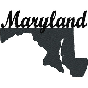 Maryland embroidery design