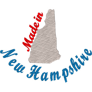 New Hampshire embroidery design