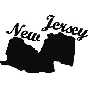 New Jersey embroidery design