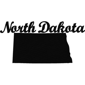 North Dakota embroidery design