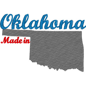 Oklahoma embroidery design