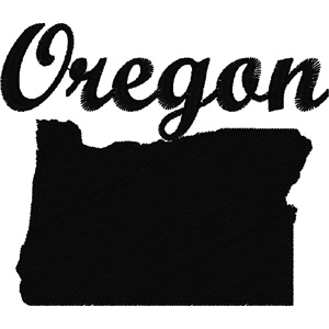 Oregon embroidery design