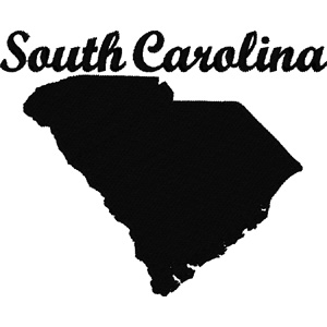 South Carolina embroidery design