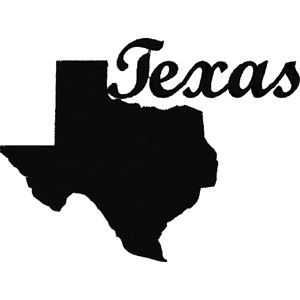 Texas embroidery design