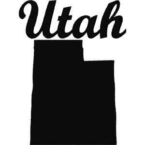 Utah embroidery design