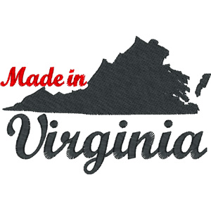 Virginia embroidery design
