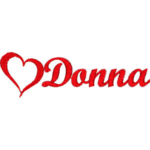 Donna embroidery design