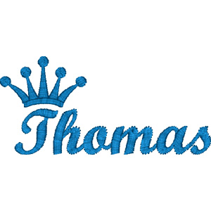 Thomas embroidery design