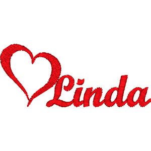 Linda embroidery design
