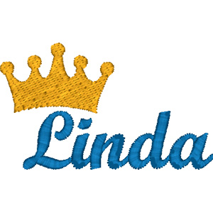 Linda embroidery design