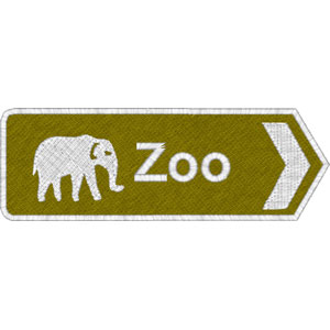 Zoo embroidery design