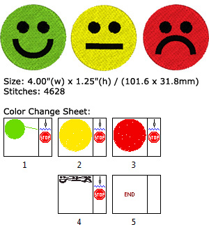 Traffic Light embroidery design