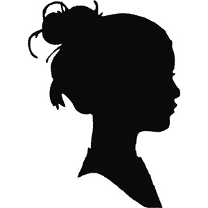 Woman embroidery design