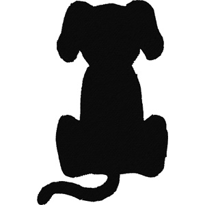 Dog embroidery design