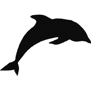 Dolphin embroidery design