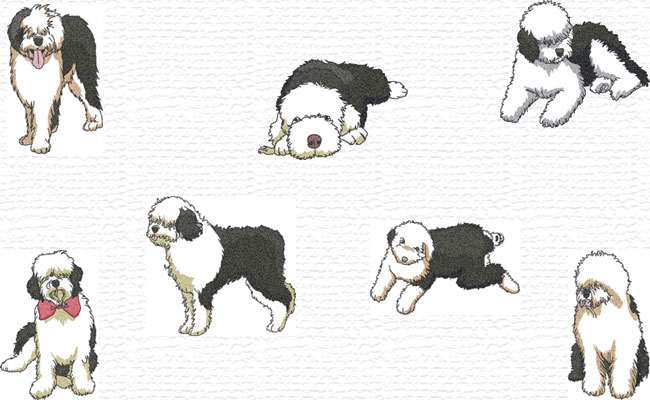 Bobtails embroidery designs