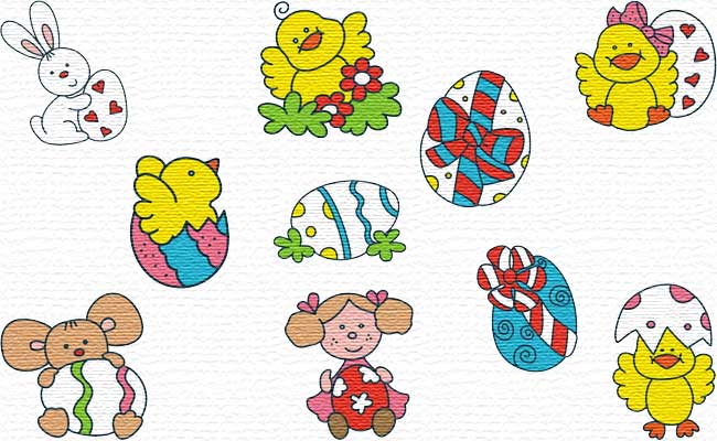 Easter embroidery designs