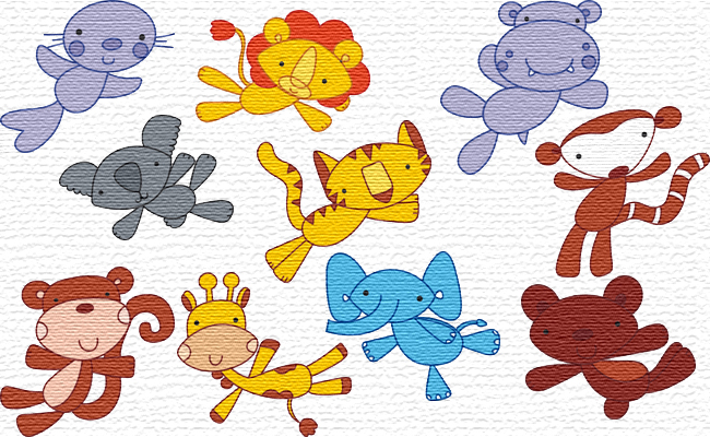 Animals embroidery designs