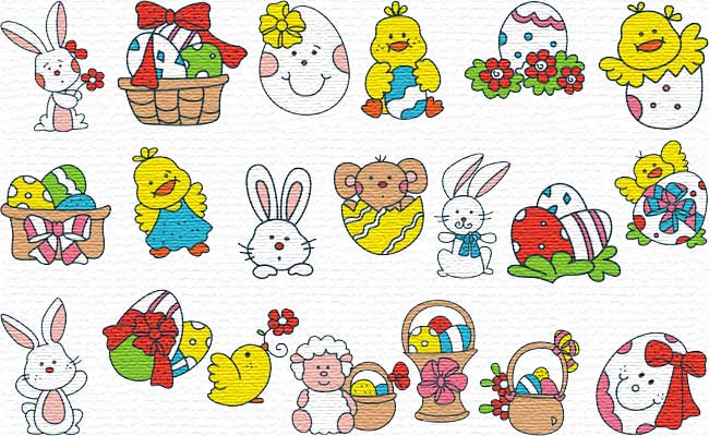 Easter embroidery designs